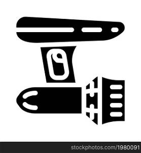aqua scooter glyph icon vector. aqua scooter sign. isolated contour symbol black illustration. aqua scooter glyph icon vector illustration