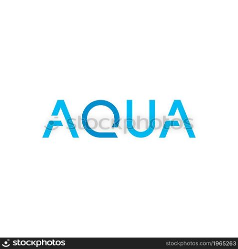 aqua water vector icon logo illustration concept design