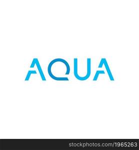 aqua water vector icon logo illustration concept design
