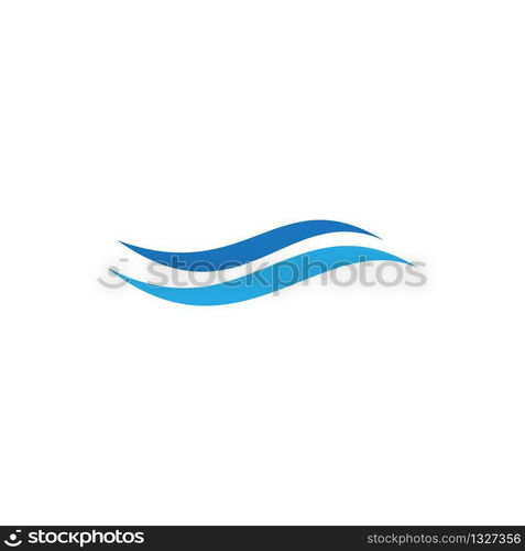 Aqua ,Water Wave symbol and icon Logo Template vector