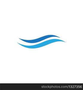 Aqua ,Water Wave symbol and icon Logo Template vector