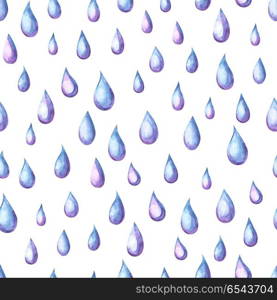 Aquarelle seamless pattern with raindrops.. Aquarelle seamless pattern with raindrops. Watercolor autumn background.