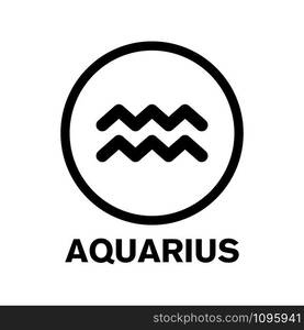 aquarius icon vector design template