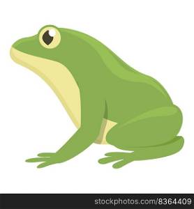 Aquatic frog icon cartoon vector. Animal jump. Green character. Aquatic frog icon cartoon vector. Animal jump