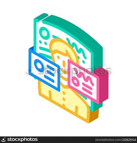 ar augmented reality isometric icon vector. ar augmented reality sign. isolated symbol illustration. ar augmented reality isometric icon vector illustration