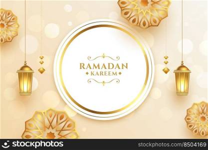 arabesque ramadan kareem decorative beautiful eid festival wishes card