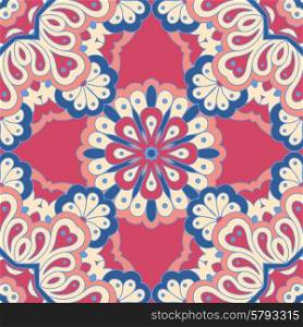 Arabesque seamless pattern. Background vintage flower. Texture royal vector