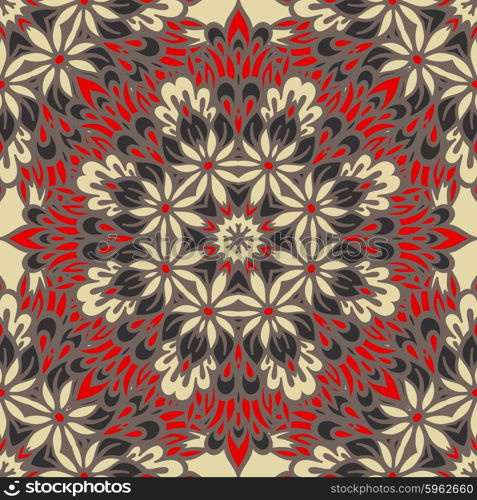 Arabesque seamless pattern. Background vintage flower. Texture royal vector. Fabric illustration