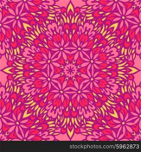 Arabesque seamless pattern. Background vintage flower. Texture royal vector. Fabric illustration