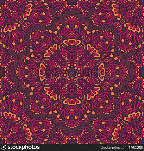 Arabesque seamless pattern. Background vintage flower. Texture royal vector. Fabric illustration.