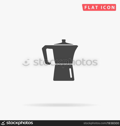 Arabic Coffee Pot flat vector icon. Hand drawn style design illustrations.. Arabic Coffee Pot flat vector icon