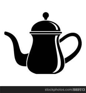 Arabic coffee pot icon. Simple illustration of arabic coffee pot vector icon for web design isolated on white background. Arabic coffee pot icon, simple style