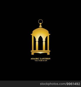 Arabic lantern flat icons set. Ramadan lantern sign for mobile application. Muslim decoration symbol. Eastern traditional culture vector illustration isolated on Black background.