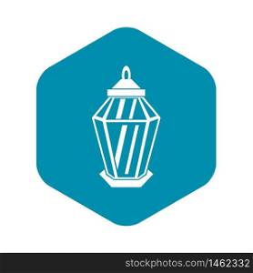 Arabic lantern icon. Simple illustration of arabic lantern vector icon for web. Arabic lantern icon, simple style