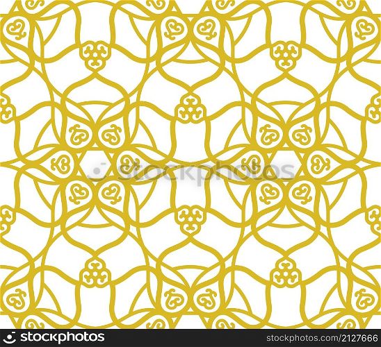 Arabic muslim golden pattern with ramadan islam floral motif decor. Arabic muslim golden pattern with ramadan islam floral motif