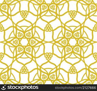 Arabic muslim golden pattern with ramadan islam floral motif decor. Arabic muslim golden pattern with ramadan islam floral motif