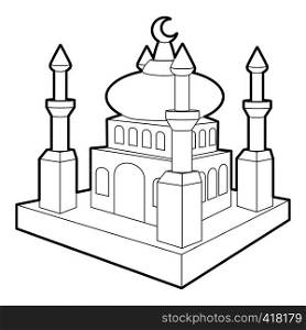 Arabic town icon. Outline illustration of arabic town vector icon for web. Arabic town icon, outline style