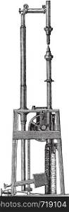 Arc lamp, Jaspar, vintage engraved illustration. Industrial encyclopedia E.-O. Lami - 1875.