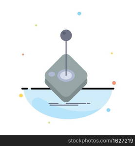 Arcade, game, gaming, joystick, stick Flat Color Icon Vector