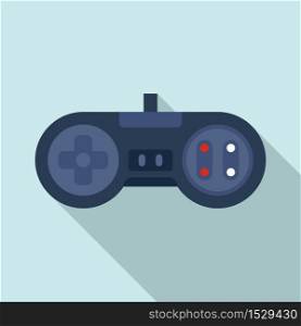 Arcade gaming joystick icon. Flat illustration of arcade gaming joystick vector icon for web design. Arcade gaming joystick icon, flat style