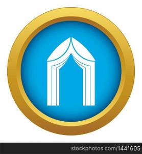 Arch icon blue vector isolated on white background for any design. Arch icon blue vector isolated