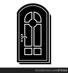 Arched door icon. Simple illustration of arched door vector icon for web. Arched door icon, simple style