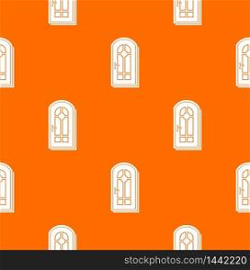 Arched door pattern vector orange for any web design best. Arched door pattern vector orange