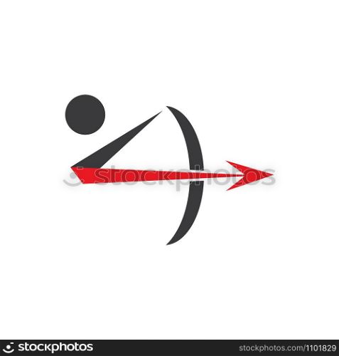 Archer logo Wave Logo Template vector symbol nature
