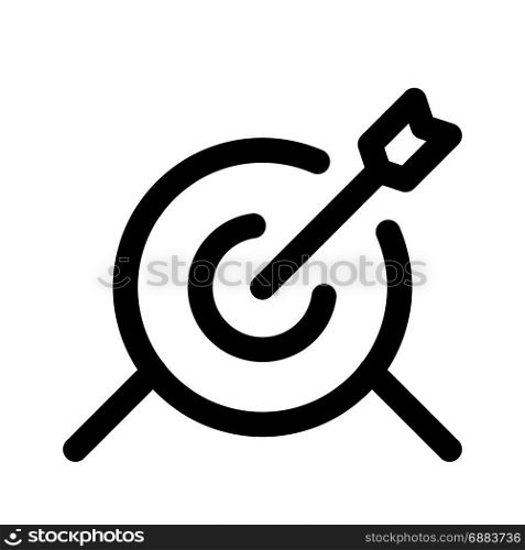 archery board, icon on isolated background,