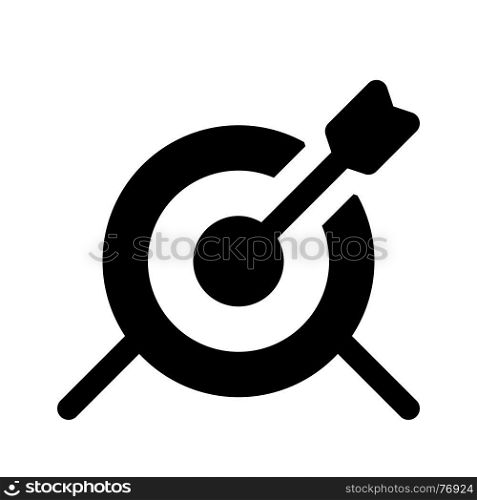 archery board, icon on isolated background