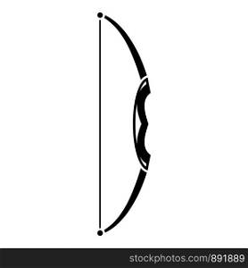 Archery bow icon. Simple illustration of archery bow vector icon for web design isolated on white background. Archery bow icon, simple style
