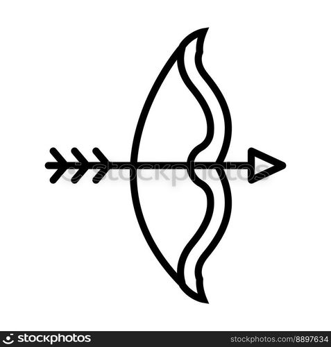 archery icon vector illustration logo design