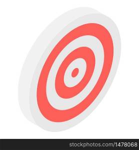 Archery target icon. Isometric of archery target vector icon for web design isolated on white background. Archery target icon, isometric style