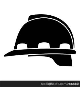 Architect helmet icon. Simple illustration of architect helmet vector icon for web design isolated on white background. Architect helmet icon, simple style