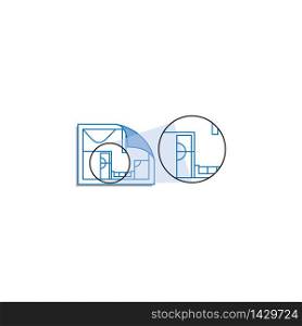 Architect house logo design. Architectural and construction design vector.