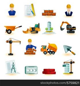 Architect industrial and construction engineer decorative icons set isolated vector illustration. Architect Icons Set