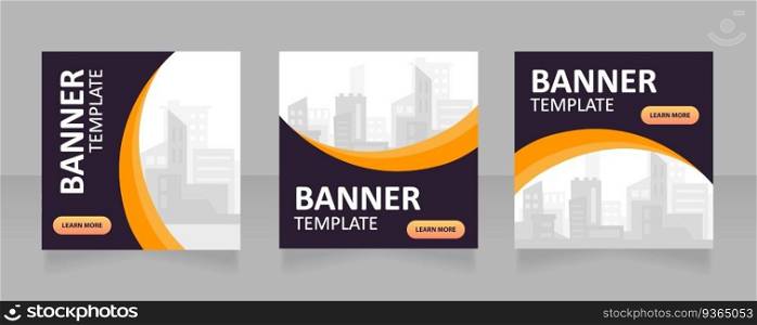 Architectural design process web banner design template. Vector flyer with text space. Advertising placard with customized copyspace. Printable poster for ads. Arial, Calibri Regular fonts used. Architectural design process web banner design template