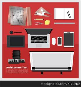 Architecture and Interior Tool Vector Illustration