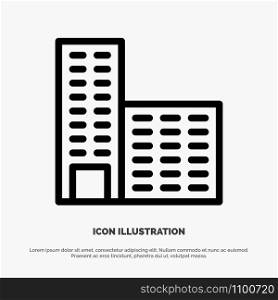 Architecture, Building, Construction Line Icon Vector