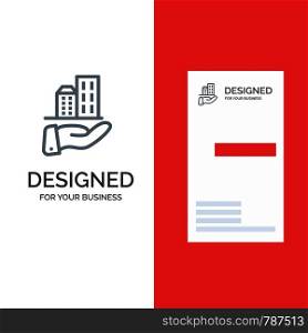 Architecture, Business, Modern, Sustainable Grey Logo Design and Business Card Template