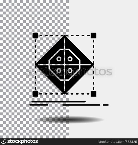 Architecture, cluster, grid, model, preparation Glyph Icon on Transparent Background. Black Icon. Vector EPS10 Abstract Template background