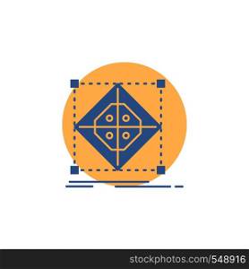 Architecture, cluster, grid, model, preparation Glyph Icon.. Vector EPS10 Abstract Template background
