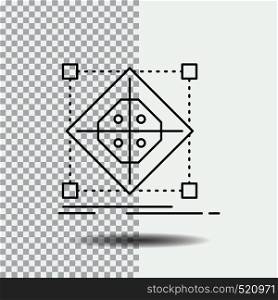 Architecture, cluster, grid, model, preparation Line Icon on Transparent Background. Black Icon Vector Illustration. Vector EPS10 Abstract Template background