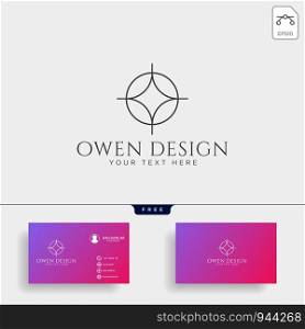 Architecture construction logo template vector icon elements with business card. Architecture construction logo template vector icon elements