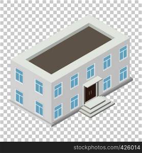 Architecture house in isometric 3d style on transparent background. Architecture isometric house