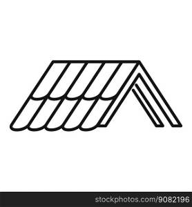 Architecture roof icon outline vector. House repair. Roofer metal. Architecture roof icon outline vector. House repair