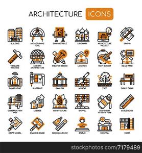 Architecture , Thin Line and Pixel Perfect Icons