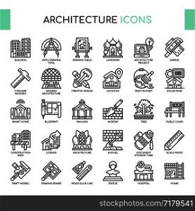 Architecture , Thin Line and Pixel Perfect Icons