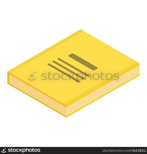Archive book icon. Isometric of archive book vector icon for web design isolated on white background. Archive book icon, isometric style
