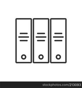Archive line icon on a white background. Vector illustration